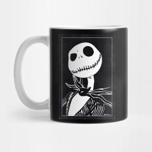 JACK SKELLINGTON - The Nightmare Before Christmas (Black and White) Mug